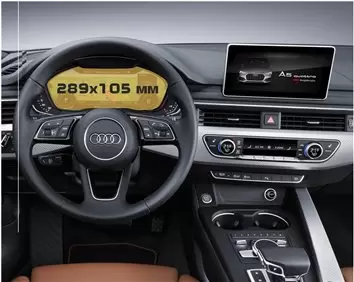 Audi A4 (B9) Facelift 2019 - Present Multimedia MMI 10,1" Vidrio protector de navegación transparente HD