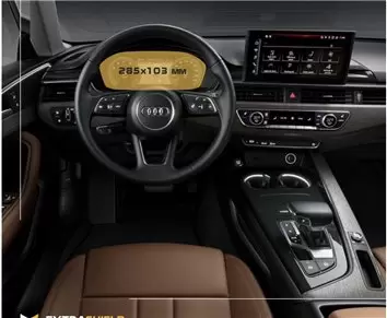 Audi A4 (B9) Facelift 2019 - Present Digital Speedometer Audi Virtual Cockpit 12,3" ExtraShield Screeen Protector