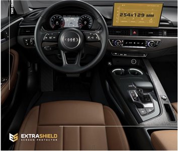 Audi A4 (B9) Pre-facelift 2015 - 2020 Digital Speedometer Audi Virtual Cockpit 12" HD transparant navigatiebeschermglas Audi A4 (B9) Pre-facelift 2015 - 2020 Digital Speedometer Audi Virtual Cockpit 12" HD transparant navigatiebeschermglas