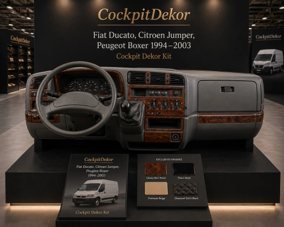 Fiat Ducato 1994-2002 3D Cockpit Dekor Interieurleisten Set 32-teilig