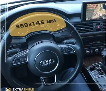 Audi A5 (F5) Facelift 2019 - Present Digital Speedometer Audi Virtual Cockpit 12,3" Vidrio protector de navegación transparente 