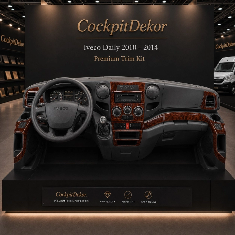 Iveco Daily 2010-2014 3D Interior Dashboard Trim Kit Dash Trim Dekor 30-Parts