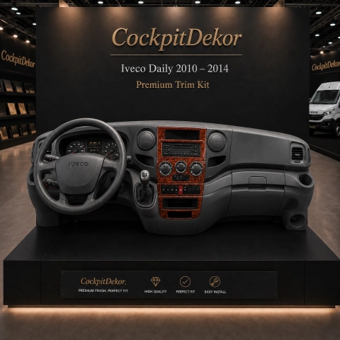 Iveco Daily 2010-UP 3D Interior Dashboard Trim Kit Dash Trim Dekor 4-Parts