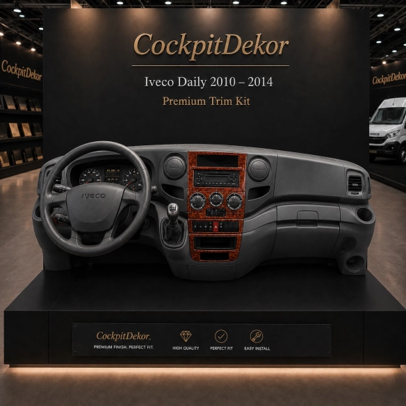 Iveco Daily 2010-heden 3D interieur dashboard decoratieset dashboard decor 4-delen