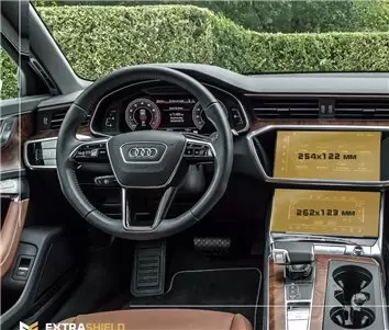 Audi A6 (?8) 2018 - Present Multimedia + Climate-Control 10,2-8,6" ExtraShield Screeen Protector