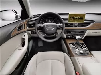 Audi A6 (?8) 2018 - Present Digital Speedometer Audi Virtual Cockpit 12,3" Vidrio protector de navegación transparente HD