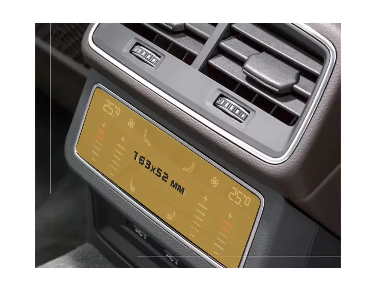 Audi A7 II (4K) 2017 - Present Digital Speedometer Vetro Protettivo HD trasparente di navigazione Protezione