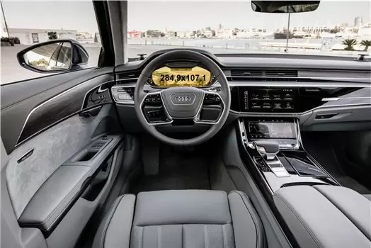 Audi A7 II (4K) 2017 - Present Multimedia + Climate-Control 10,2-8,6" Vidrio protector de navegación transparente HD