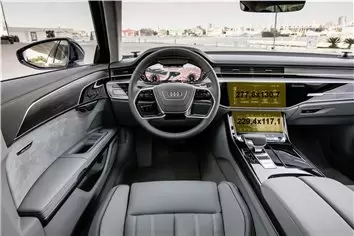 Audi A7 II (4K) 2017 - Present Rear climate control Protection d'écran Résiste aux rayures HD transparent