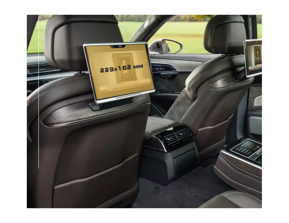 Audi A8 (D4) 2013 - 2017 Multimedia MMI 8" Protection d'écran Résiste aux rayures HD transparent - 1 - habillage decor de tablea