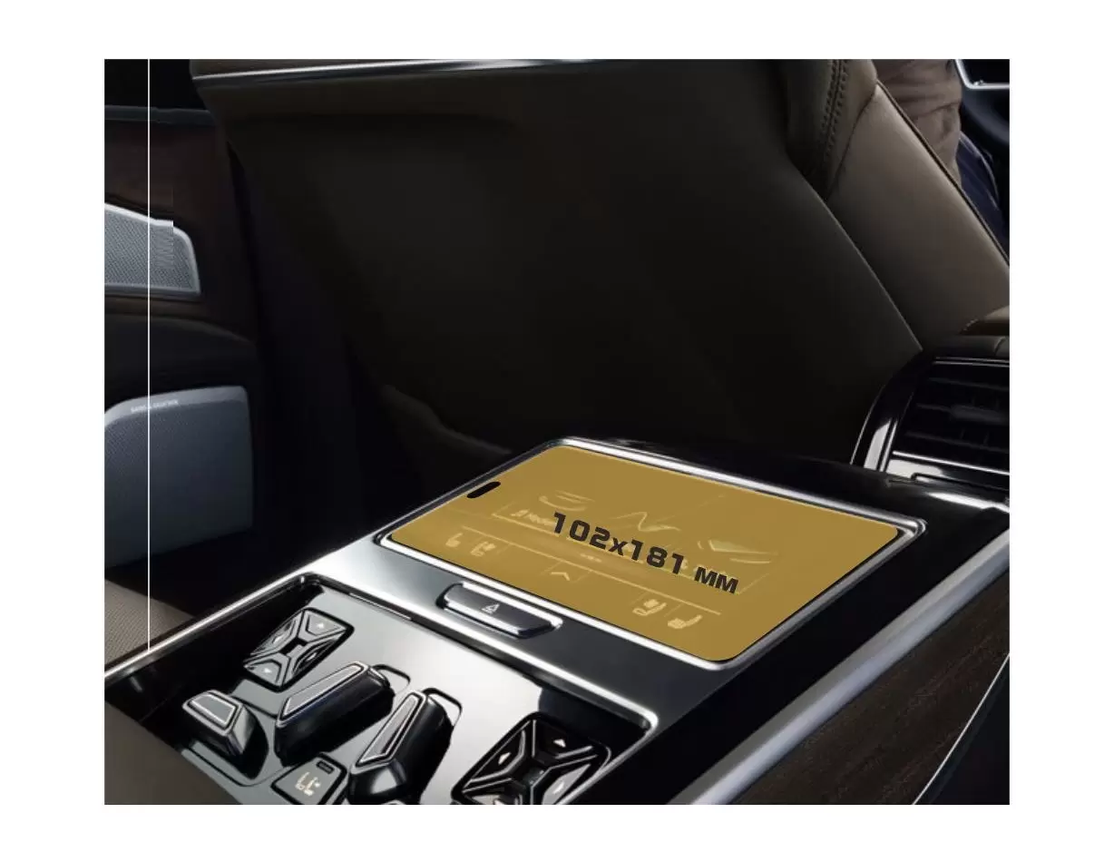 Audi A8 (D5) 2017 - Present Digital Speedometer Audi Virtual Cockpit 12,3" Protection d'écran Résiste aux rayures HD transparent