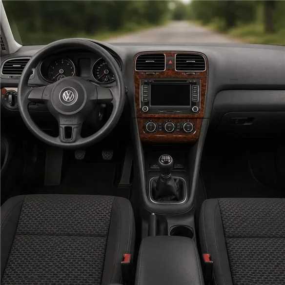 Volkswagen Golf VI 2008+ 3D dashboard sierlijstset, 15 delen