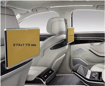Audi A8 (D5) 2019 - Present Mobile office Samsung SM-T230NZ 7" Vidrio protector de navegación transparente HD