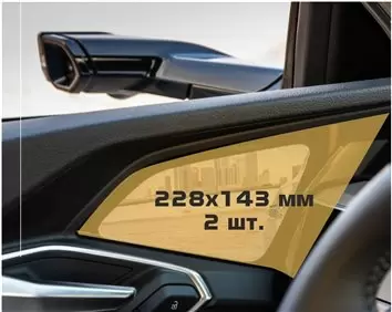 Audi A8 (D5) 2022 - Present Passenger monitors (2pcs,) Vidrio protector de navegación transparente HD