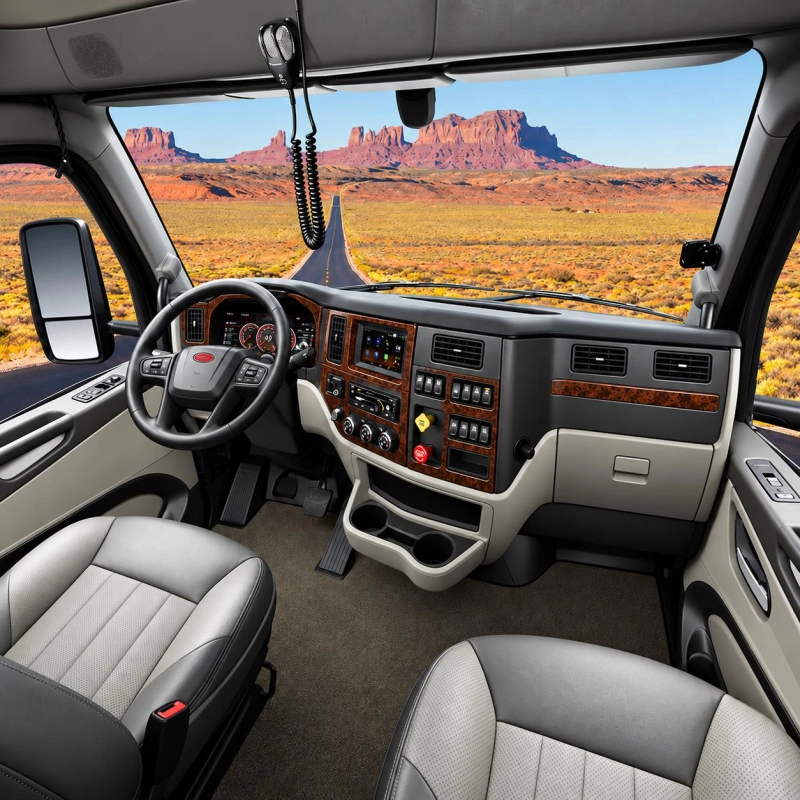 Peterbilt 579 Truck - Year 2022-2026 Interior Cabin Style Full kit de molduras interiores para salpicadero