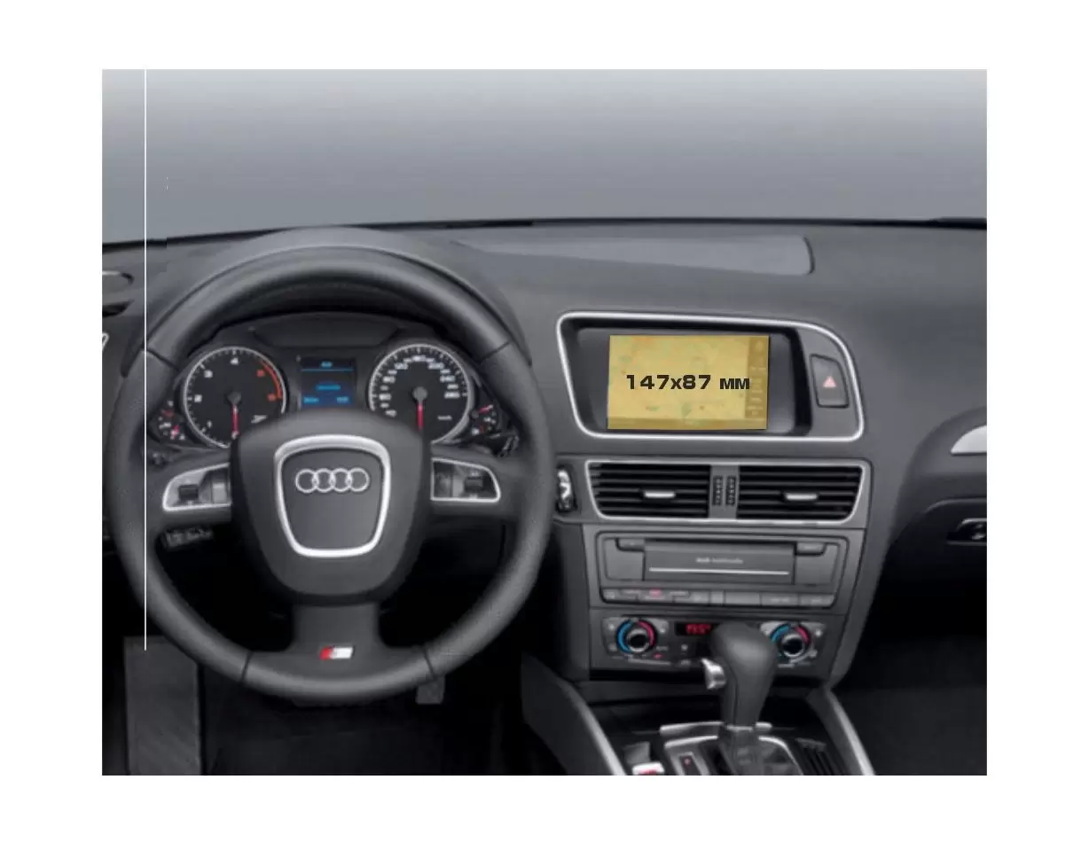 Audi E-tron GT (RS) 2021 - Present Multimedia 10,1" Vidrio protector de navegación transparente HD