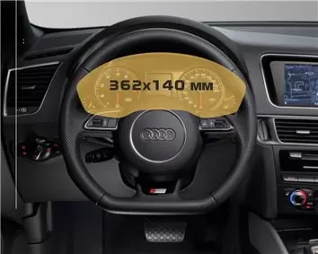 Audi Q3 II (F3) 2018 - Present Digital Speedometer TFSI Quattro S-Line 10,2" HD transparant navigatiebeschermglas