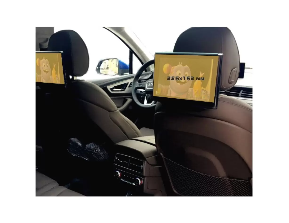 Audi Q7 II (4M) Pre-facelift 2016 - 2019 Passenger monitors (2 pcs.) ExtraShield Screeen Protector