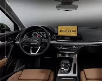 Audi Q5 II (FY) Facelift 2019 - Present Digital Speedometer Audi Virtual Cockpit 12" HD transparant navigatiebeschermglas