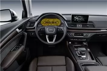 Audi Q5 II (FY) Pre-facelift 2016 - 2019 Digital Speedometer Protection d'écran Résiste aux rayures HD transparent