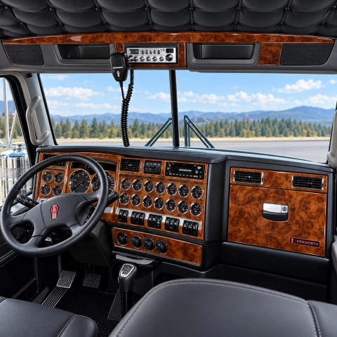 Kenworth W990 camion- année 2019-2026 kit décoration intérieure tableau de bord Original Selection 2