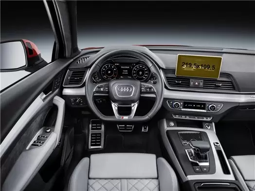 Audi Q5 II (FY) Pre-facelift 2016 - 2019 Multimedia MMI 7" Vidrio protector de navegación transparente HD