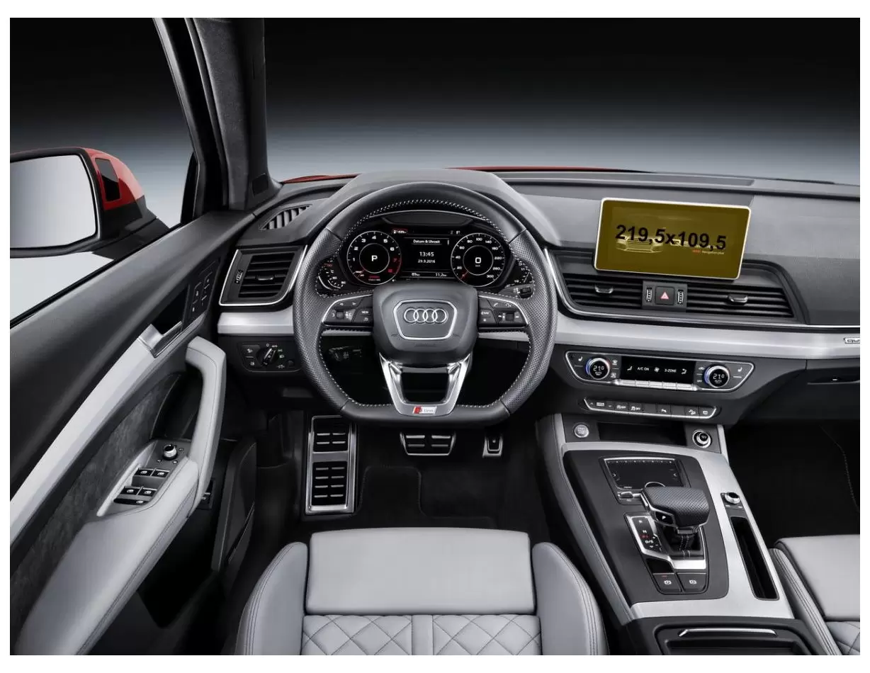 Audi Q5 II (FY) Pre-facelift 2016 - 2019 Multimedia MMI 7" Protection d'écran Résiste aux rayures HD transparent - 1 - habillage