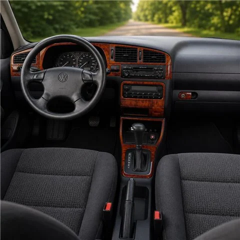 Volkswagen Cabrio 1994-2002 Automatikgetriebe 3D Armaturenbrett-Dekor-Set, 18 Teile