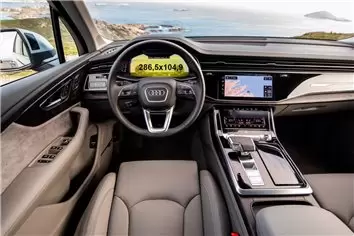 Audi Q7 II (4M) Pre-facelift 2016 - 2019 Digital Speedometer Audi Virtual Cockpit 12" Protection d'écran Résiste aux rayures HD 