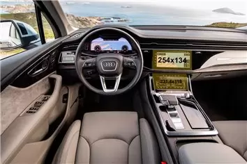 Audi Q7 II (4M) Pre-facelift 2016 - 2019 Multimedia 7" Vidrio protector de navegación transparente HD