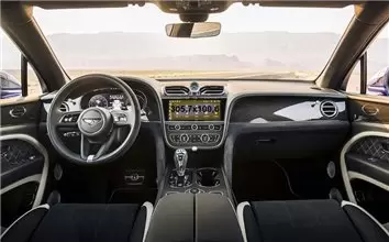 Bentley Bentayga 2016 - 2020 Digital Speedometer DisplayschutzGlass Kratzfest Anti-Fingerprint Transparent