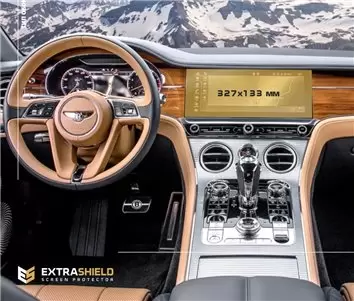 Bentley Bentayga 2016 - Present Passenger monitors (2pcs,) 12,5" Protection d'écran Résiste aux rayures HD transparent