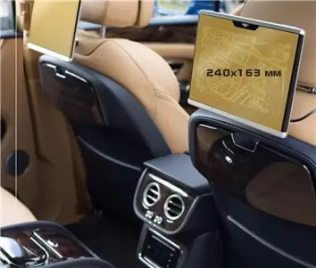 Bentley Bentayga 2016 - Present Passenger monitors (2pcs,) 12,5" ExtraShield Screeen Protector