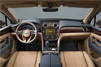 Bentley Bentayga 2020 - Present Multimedia 10,9" DisplayschutzGlass Kratzfest Anti-Fingerprint Transparent - 1- Cockpit Dekor In