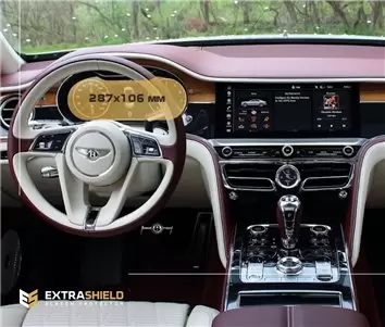 Bentley Continental GT 2012 - 2017 Multimedia 8" Vetro Protettivo HD trasparente di navigazione Protezione