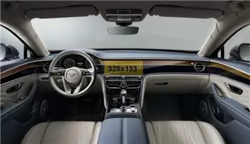 Bentley Continental GT 2017 - Present Digital Speedometer HD transparant navigatiebeschermglas