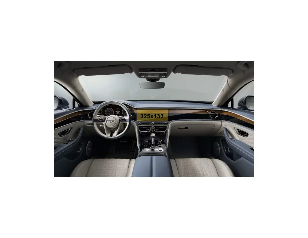 Bentley Continental GT 2017 - Present Digital Speedometer Vetro Protettivo HD trasparente di navigazione Protezione