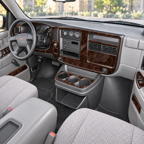 GMC Savana 2008-2020 3D Cockpit Dekor Interieurleisten Set 19-teilig