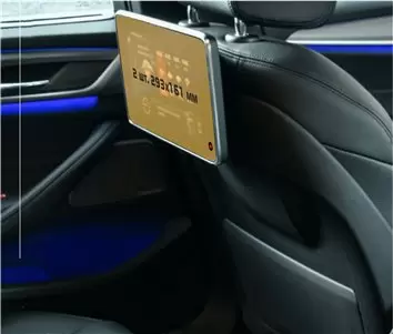Bentley Flying Spur 2022 - Present Passenger monitors (2pcs,) Protection d'écran Résiste aux rayures HD transparent