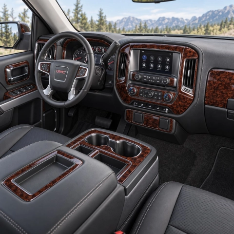 GMC Sierra 2014-2018 kit de molduras interiores para salpicadero 68 piezas