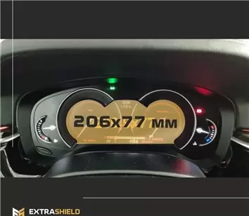BMW 2 Series (G42) 2021 - Present Digital Speedometer (without sensor) 12,3" DisplayschutzGlass Kratzfest Anti-Fingerprint Trans