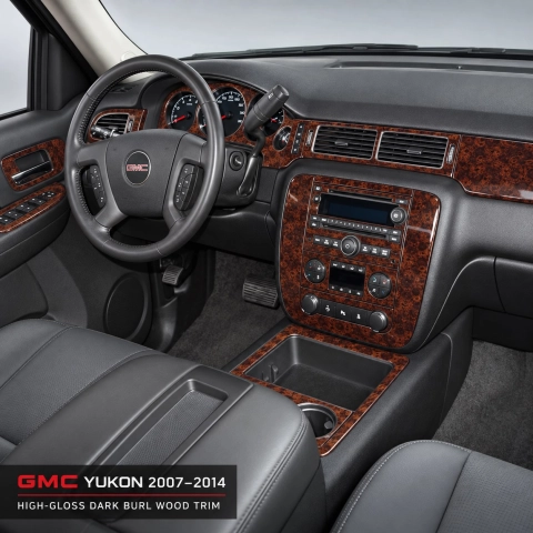 GMC Yukon 2007-2014 kit rivestimento cruscotto e interni 3D 42 pezzi