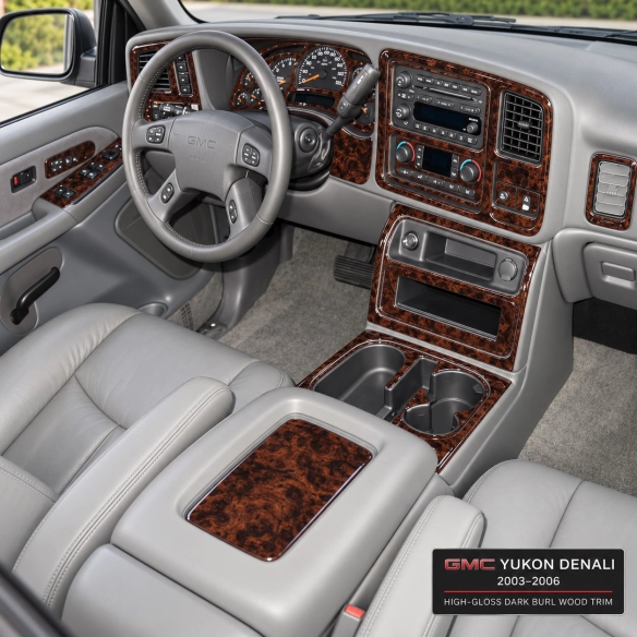 GMC Denali 2003-2006 interieur dashboard decoratieset dashboard decor 27 delen