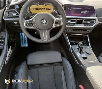 BMW 4 Series (F32) 2013 - 2017 Multimedia 8,8" DisplayschutzGlass Kratzfest Anti-Fingerprint Transparent