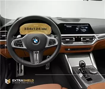 BMW 4 Series (F32) 2017 - 2020 Multimedia NBT 8,8" Vidrio protector de navegación transparente HD