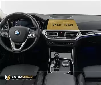 BMW 4 Series (G22) 2020 - Present Digital Speedometer (without sensor) 12,3" DisplayschutzGlass Kratzfest Anti-Fingerprint Trans