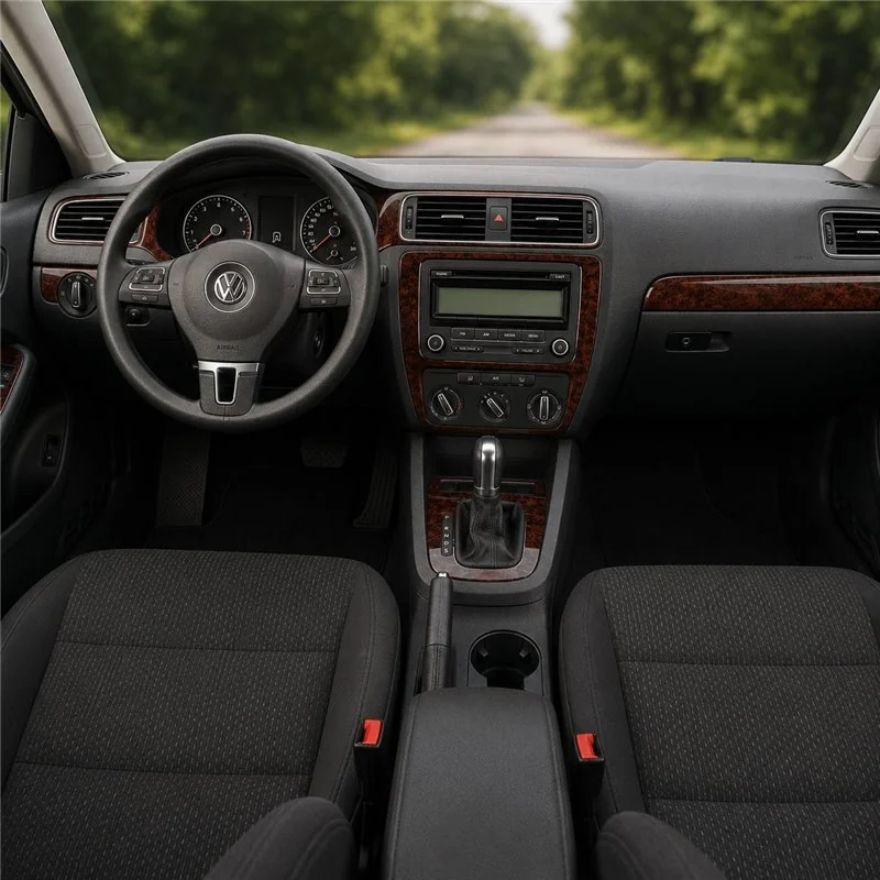 Volkswagen Jetta 2011+ Komplettset, ohne Navigation 3D Armaturenbrett-Dekor-Set