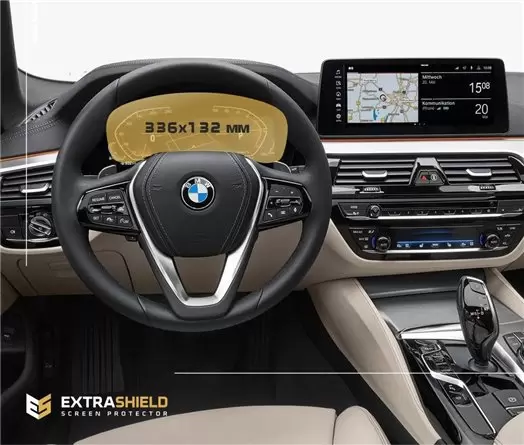 BMW 5 Series (F10) 2013 - 2017 Multimedia NBT EVO 10,2" Vidrio protector de navegación transparente HD