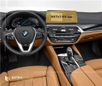 BMW 5 Series (G30) 2016 - Present Multimedia 10,2" Vidrio protector de navegación transparente HD