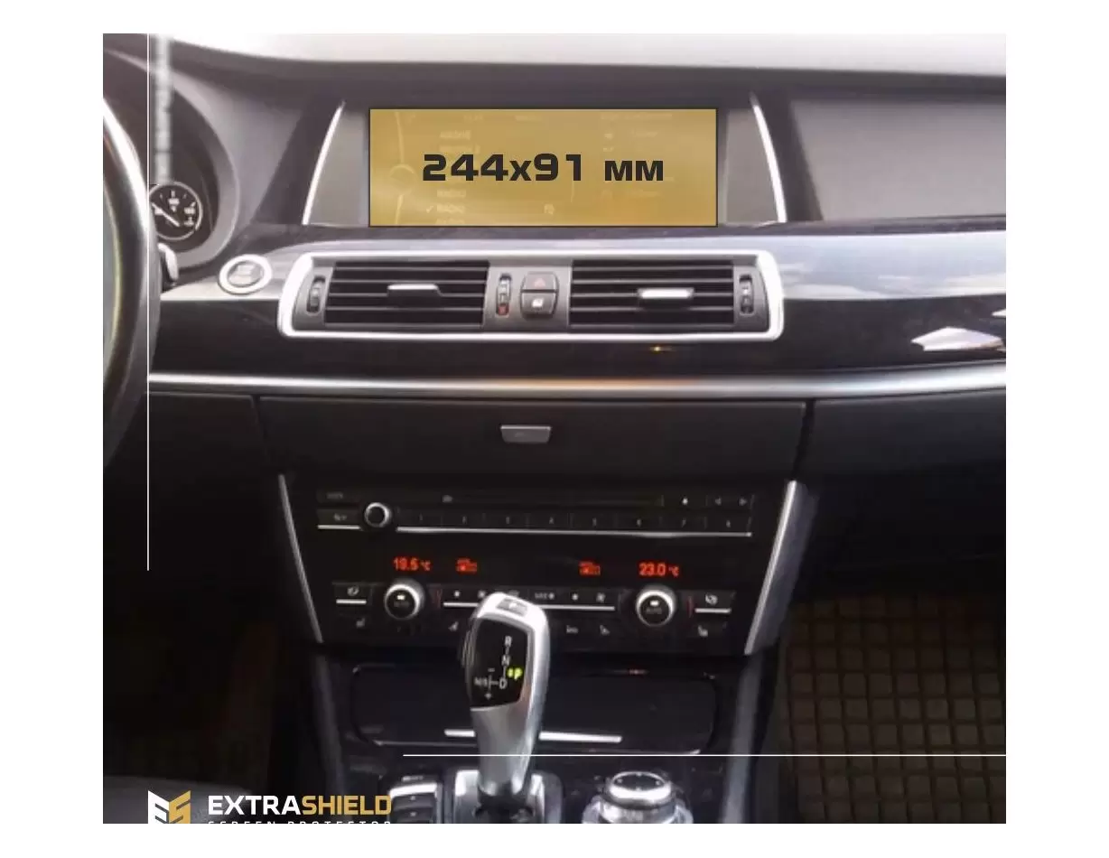 BMW 6 Series (F12) 2011 - 2018 Multimedia NBT EVO 10,2" DisplayschutzGlass Kratzfest Anti-Fingerprint Transparent - 1- Cockpit D